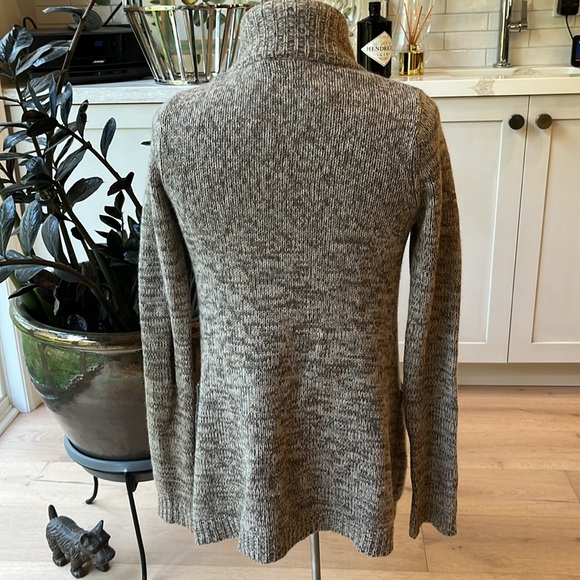 VGUC Line the Label long 100% cashmere open front brown long sleeve cardigan - Picture 7 of 10